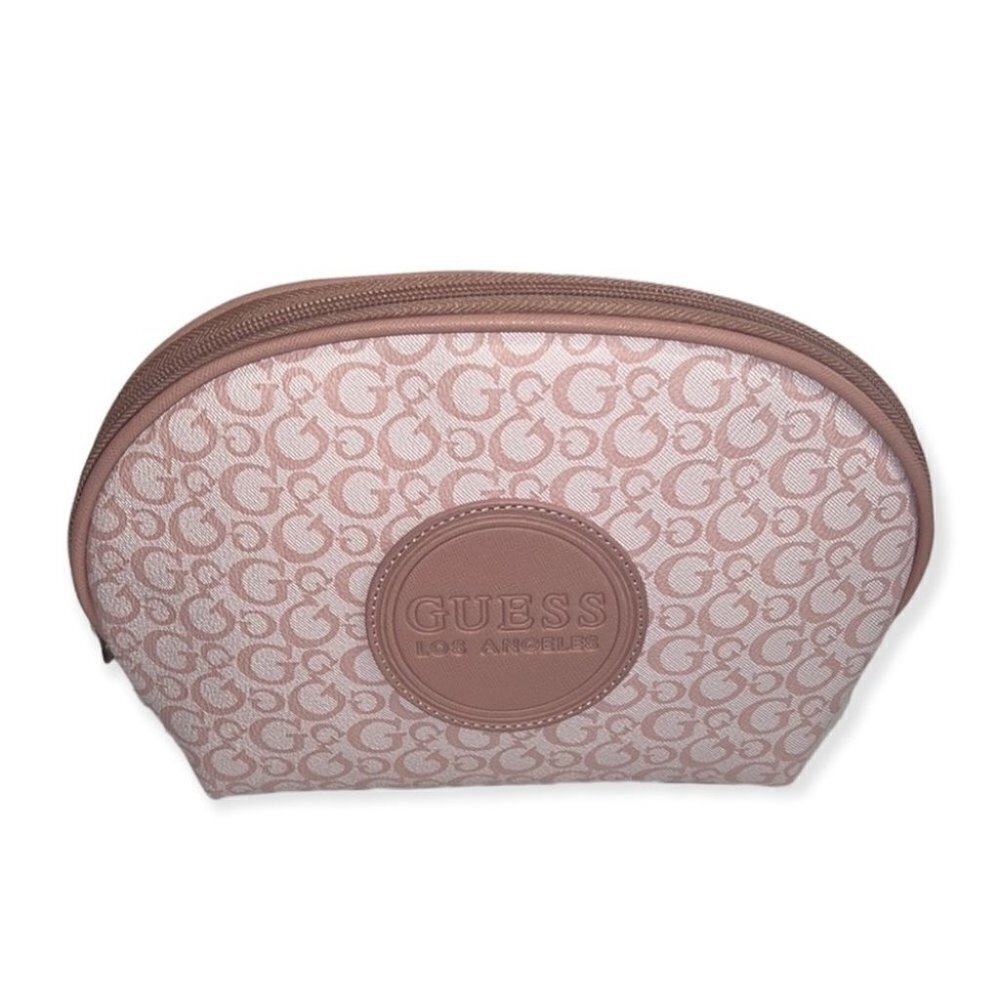 𝅺GUESS blush fulton travel cosmetic pouch